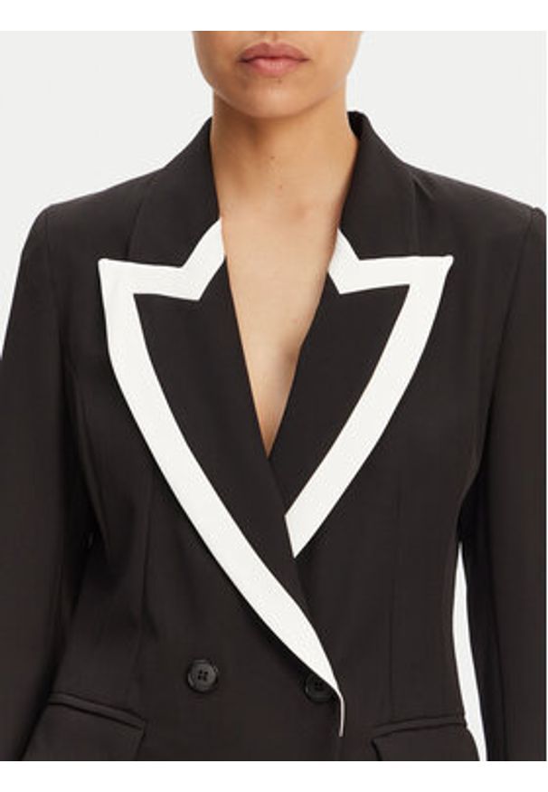 Maryley Marynarka 25EB189/43NB Czarny Regular Fit. Kolor: czarny. Materiał: syntetyk