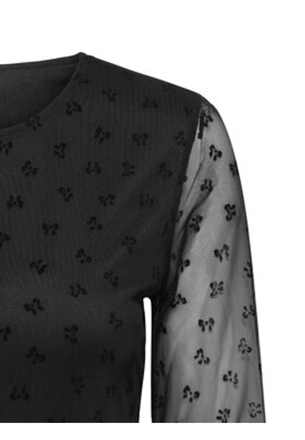 only - ONLY Bluzka Siena 15362924 Czarny Regular Fit. Kolor: czarny. Materiał: syntetyk