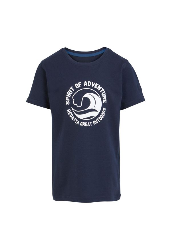 Regatta - T-shirt Dziecięca Z Motywem Fali Bosley VII. Kolor: niebieski