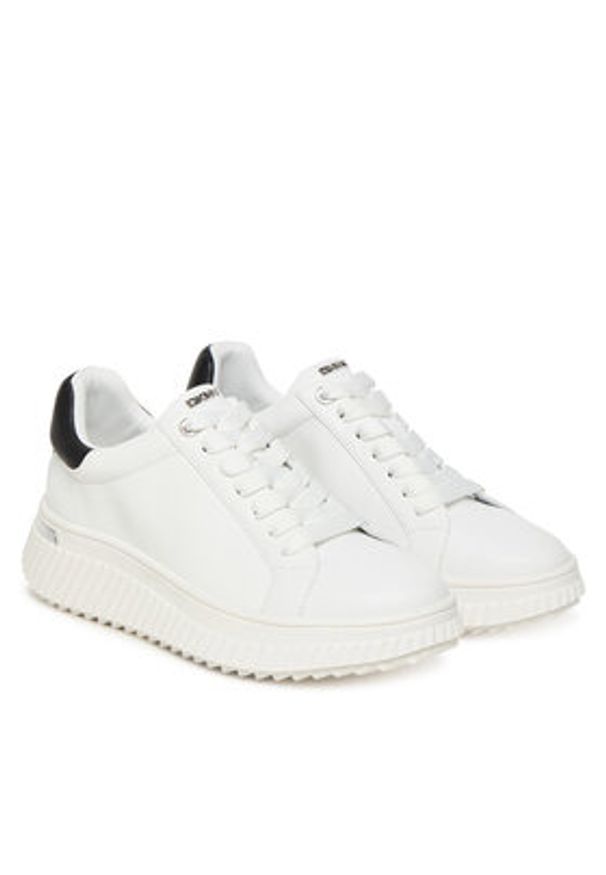 DKNY Sneakersy K3522858 Biały. Kolor: biały. Materiał: skóra