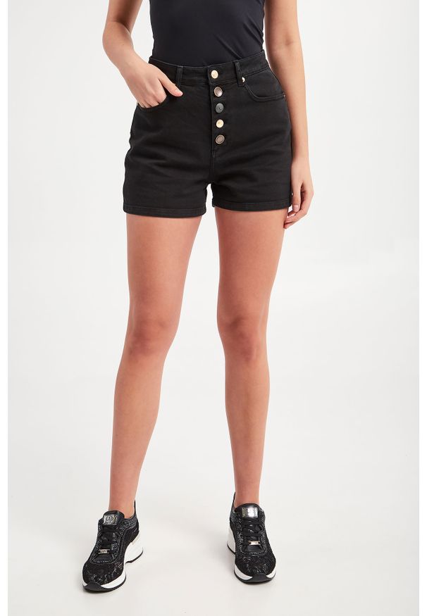 Ermanno Firenze - Szorty jeansowe ERMANNO FIRENZE. Stan: podwyższony. Materiał: jeans. Wzór: aplikacja