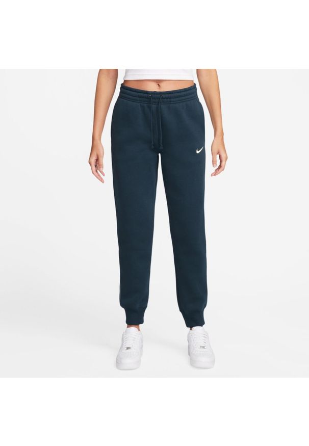 Spodnie sportowe damskie Nike Nsw Phnx Flc. Kolor: niebieski. Materiał: dresówka. Długość: długie