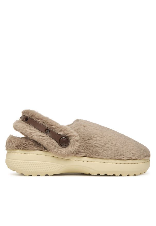 Kapcie Crocs. Kolor: beżowy