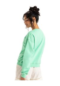 Roxy - Bluza z okrągłym dekoltem dla Kobiety PERFECT PLACE BRUSHED Zielony. Kolor: zielony. Materiał: materiał, poliester, bawełna