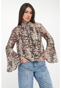 Pinko - Bluzka damska w zwierzęcy wzór Caracalla PINKO. Wzór: motyw zwierzęcy #1