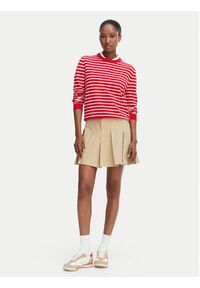 Tommy Jeans Sweter Essential DW0DW20159 Czerwony Regular Fit. Kolor: czerwony. Materiał: bawełna #4