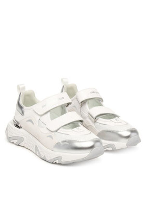 Karl Lagerfeld - KARL LAGERFELD Sneakersy Blaze KL62406 Biały. Kolor: biały. Materiał: skóra