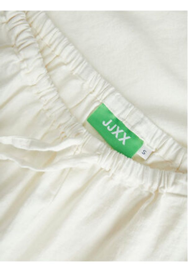 JJXX Szorty materiałowe Breeze 12269727 Biały Relaxed Fit. Kolor: biały. Materiał: len, wiskoza