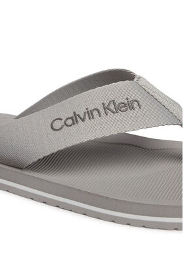 Calvin Klein Japonki Logo Webbing Strap HM0HM02106 Szary. Kolor: szary. Materiał: materiał