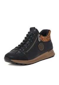 Rieker Sneakersy N1457-00 Czarny. Kolor: czarny. Materiał: syntetyk, materiał #7