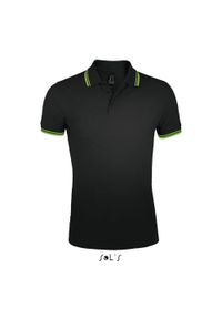 SOL'S - Polo Sol's Pasadena. Typ kołnierza: polo. Kolor: wielokolorowy, czarny, zielony. Styl: elegancki #1