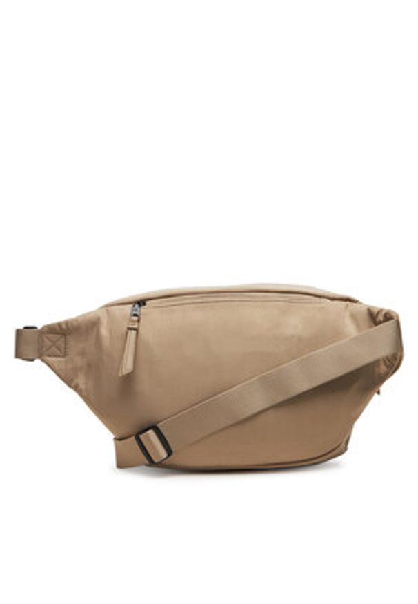 Calvin Klein Jeans Saszetka nerka Metro Oversized Waistbag Ny LV04G3088G Beżowy. Kolor: beżowy. Materiał: materiał
