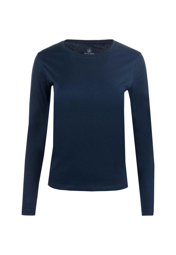 WOMEN\'S BEST - Damska koszulka Athl. DPT Kerrie Navy Blue 2XL 100% bawełna. Okazja: na co dzień. Kolor: niebieski. Materiał: bawełna. Styl: casual