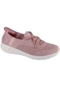 skechers - Buty sportowe Sneakersy damskie, Slip-Ins: Go Walk Joy - Abby. Kolor: różowy. Sport: turystyka piesza