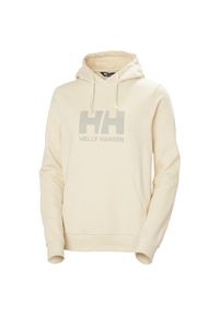 Kurtka dresowa damska z logo Helly Hansen 2.0. Kolor: beżowy, biały, wielokolorowy. Materiał: dresówka
