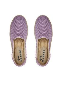 Manebi Espadryle Yucatan Double Sole Espadrilles G 3.3 D0 Fioletowy. Kolor: fioletowy. Materiał: materiał