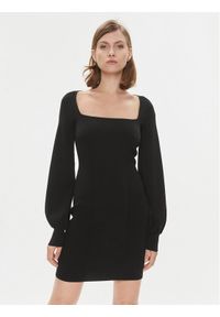 Pinko Sukienka dzianinowa Branzino 102024 A18P Czarny Regular Fit. Kolor: czarny. Materiał: wiskoza