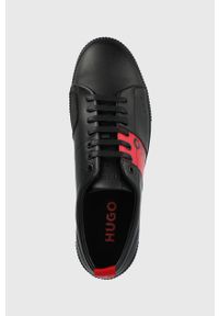 Hugo - HUGO buty Zero kolor czarny. Nosek buta: okrągły. Zapięcie: sznurówki. Kolor: czarny. Materiał: guma #2