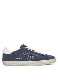 Premiata Sneakersy Steven Var 6643 Granatowy. Kolor: niebieski. Materiał: skóra, zamsz