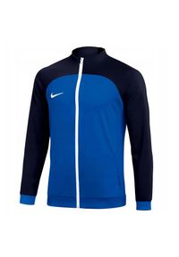 Nike - Męska Kurtka Dresowa Academy Pro DriFIT. Kolor: niebieski. Materiał: dresówka