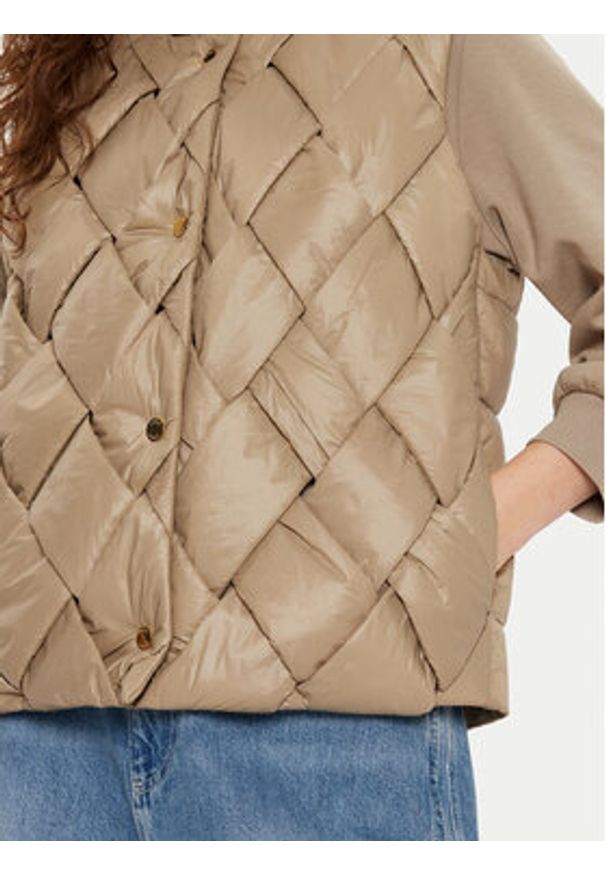 JOOP! Bezrękawnik V58Vroni 10018874 30044773 Beżowy Regular Fit. Kolor: beżowy. Materiał: syntetyk. Długość rękawa: bez rękawów
