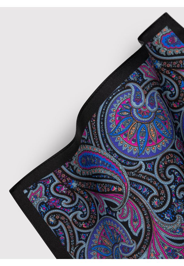 Pako Lorente - PAKO LORENTE – Jedwabna poszetka męska z wzorem paisley. Materiał: jedwab. Wzór: paisley