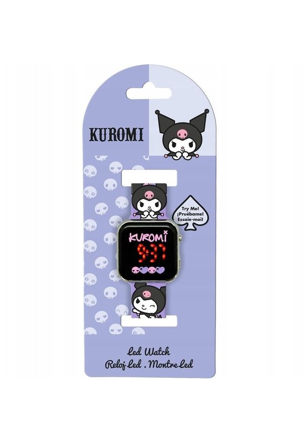 Kids Euroswan - Zegarek LED Kuromi Hello Kitty