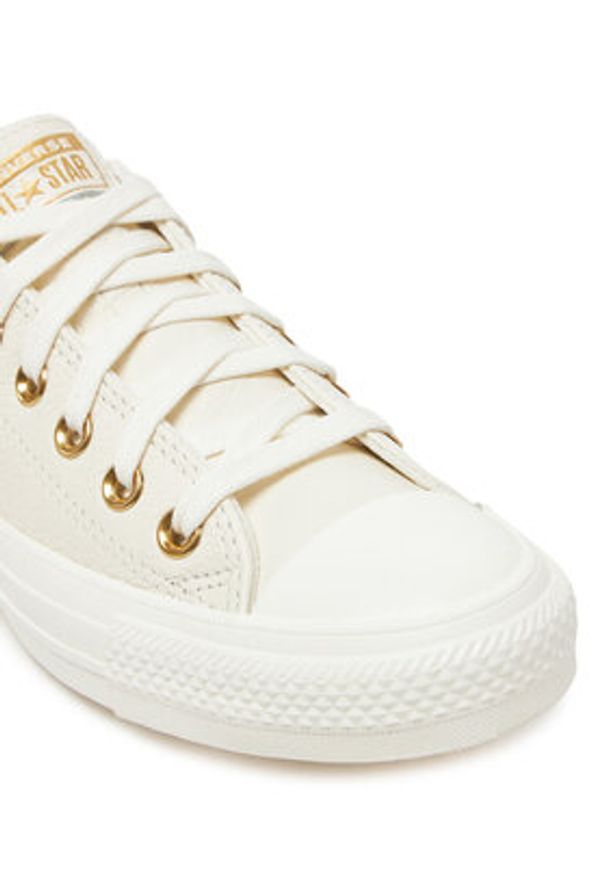 Converse Trampki Chuck Taylor All Star Gold A13814C Écru. Kolor: kremowy. Materiał: skóra