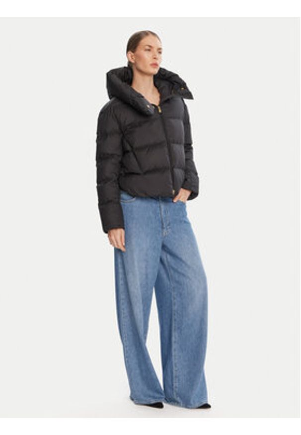 Pinko - PINKO Kurtka puchowa Giza Czarny Regular Fit. Kolor: czarny. Materiał: syntetyk