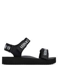 Versace Jeans Couture Sandały 80VA3SX4 ZS630 Czarny. Kolor: czarny. Materiał: syntetyk #1