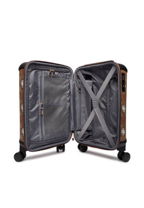 Guess Walizka kabinowa Eliette TWB931 59830 Beżowy. Kolor: beżowy