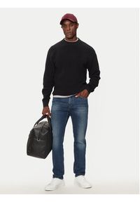 Jack & Jones - Jack&Jones Sweter 12260041 Czarny Relaxed Fit. Kolor: czarny. Materiał: bawełna