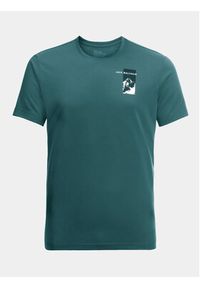 Jack Wolfskin T-Shirt Vonnan 1809941 Zielony Regular Fit. Kolor: zielony. Materiał: syntetyk #5