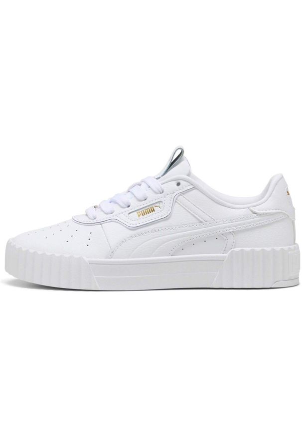 Puma - Do dodania, Kobiety. Kolor: biały. Materiał: skóra, materiał