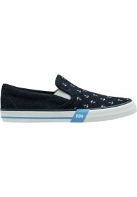 Buty Helly Hansen Copenhagen Slip-On W 11485 597 niebieskie. Zapięcie: bez zapięcia. Kolor: niebieski. Materiał: guma. Szerokość cholewki: normalna. Wzór: aplikacja #1