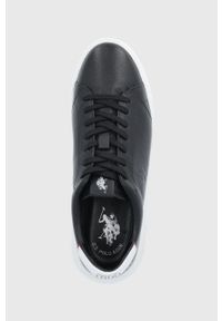 U.S. Polo Assn. buty skórzane kolor czarny. Nosek buta: okrągły. Zapięcie: sznurówki. Kolor: czarny. Materiał: skóra #2