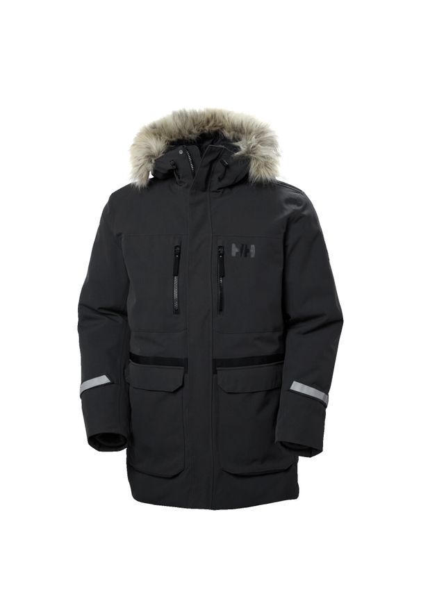 Parka Helly Hansen Varanger. Kolor: czarny. Materiał: syntetyk. Sezon: zima