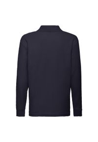 FRUIT OF THE LOOM - Koszulka Polo Z Długim Rękawem Dla Dzieci. Typ kołnierza: polo. Kolor: niebieski. Długość rękawa: długi rękaw. Długość: długie
