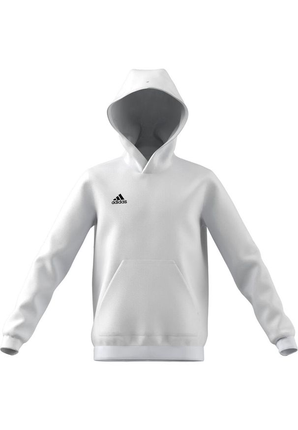 Adidas - Bluza piłkarska dla dzieci adidas Entrada 22 Hoody. Kolor: biały, wielokolorowy, czarny. Sport: piłka nożna