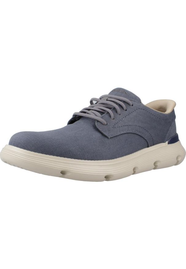 skechers - Kapcie SKECHERS GARZA205352S Niebieski. Kolor: niebieski. Materiał: tkanina