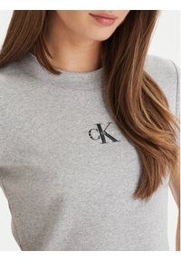 Calvin Klein Jeans T-Shirt LV047AB802 Szary Regular Fit. Kolor: szary. Materiał: bawełna #3