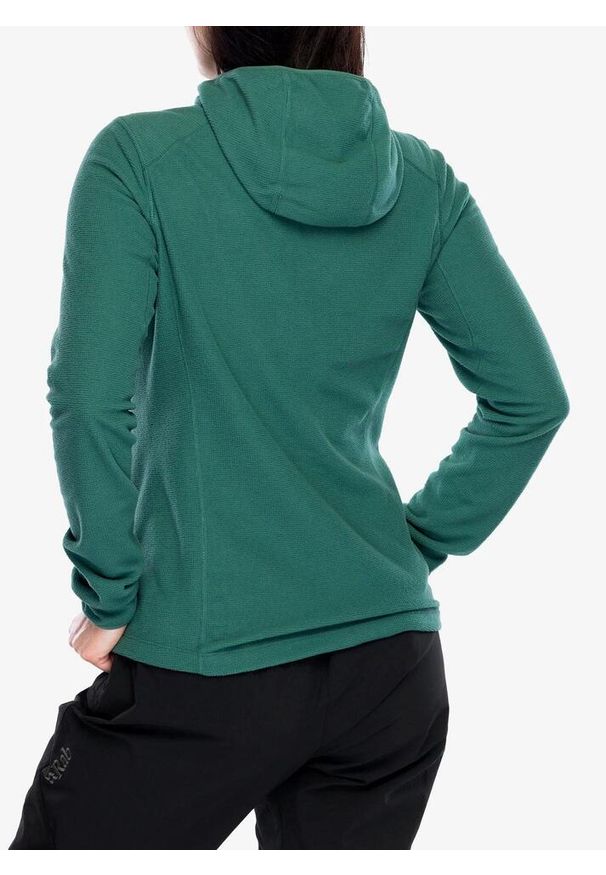 Bluza z kapturem damska Rab Tecton Hoody. Typ kołnierza: kaptur. Kolor: zielony