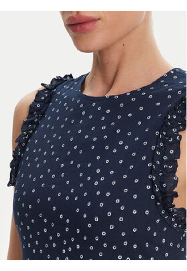 Pepe Jeans Sukienka codzienna Deborah PL953666 Granatowy Regular Fit. Okazja: na co dzień. Kolor: niebieski. Materiał: bawełna. Typ sukienki: proste. Styl: casual