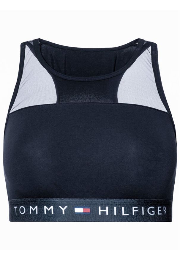 TOMMY HILFIGER - Tommy Hilfiger Biustonosz top UW0UW00012 Granatowy. Kolor: niebieski. Materiał: bawełna