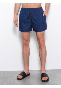 Ombre Clothing - Kąpielówki męskie - V26 - Rozmiar: M. Okazja: na plażę. Kolor: niebieski. Materiał: poliester. Wzór: kolorowy. Sezon: lato. Styl: sportowy #3