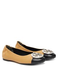Tory Burch Baleriny Claire Cap-Toe Ballet 156309 Beżowy. Kolor: beżowy. Materiał: skóra #6