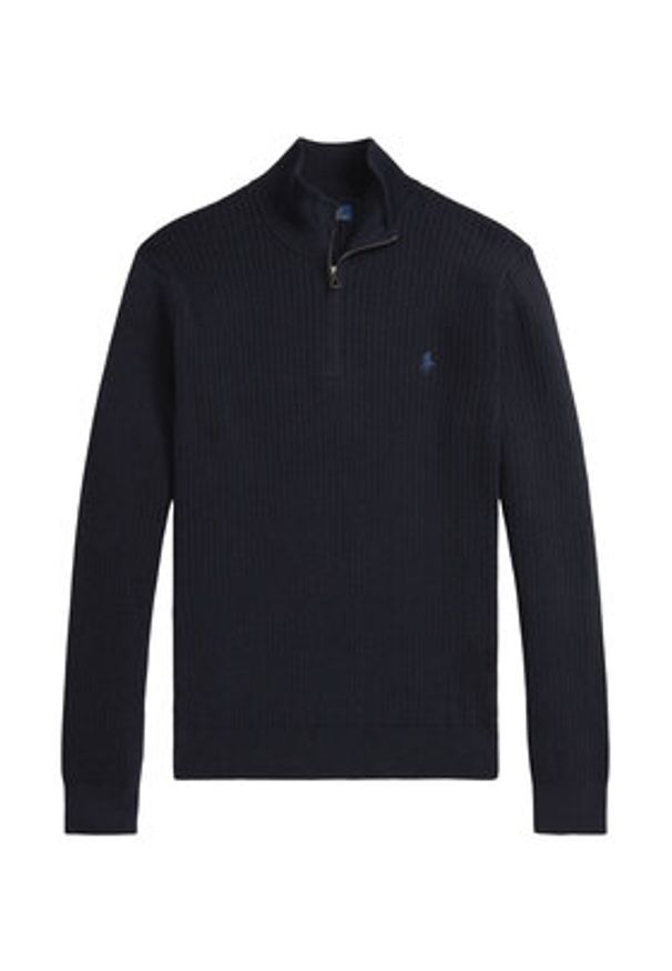 Polo Ralph Lauren Sweter 710979101001 Granatowy Regular Fit. Typ kołnierza: polo. Kolor: niebieski. Materiał: bawełna