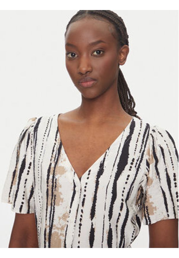 JDY Sukienka letnia Troya 15350739 Écru Regular Fit. Materiał: wiskoza. Sezon: lato