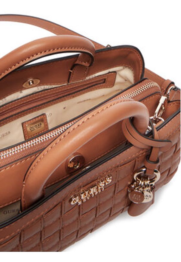Guess Torebka Sandy HWWG84 18050 Brązowy. Kolor: brązowy. Materiał: skórzane