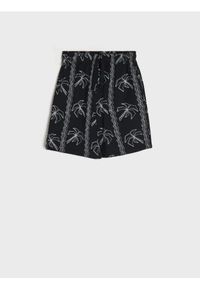 Sinsay - Szorty - czarny. Kolor: czarny. Materiał: dzianina, bawełna #1